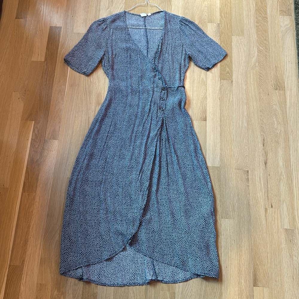 GAP Blue and White Wrap Dress